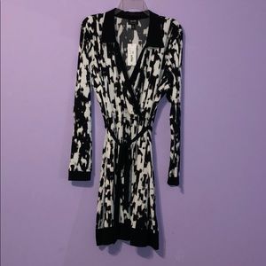 Brand new black and white dress
